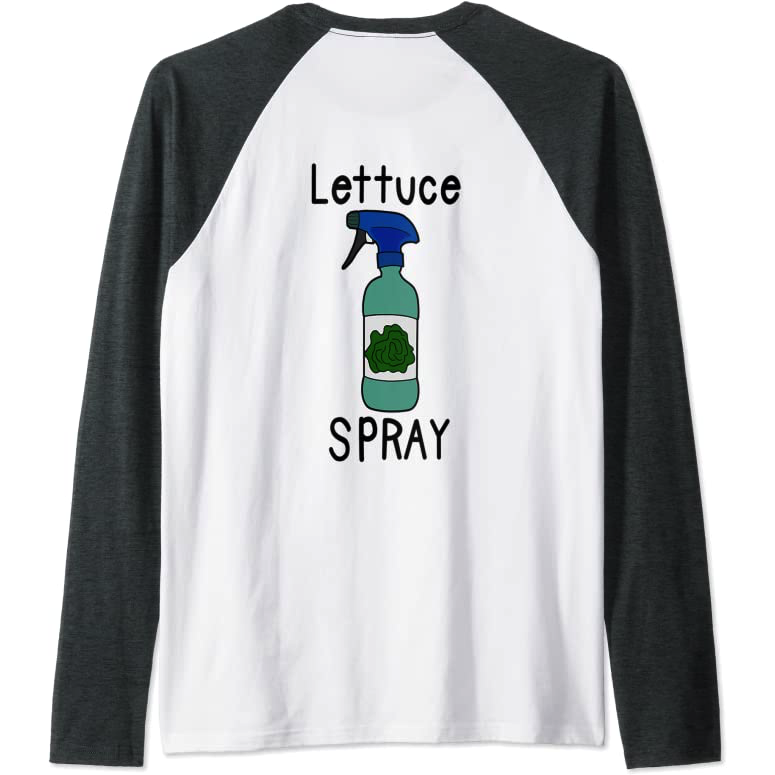 Lettuce Spray baseball-style tee shirt