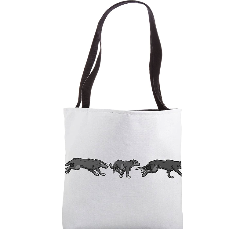 Wolfhounds Running (tote bag)