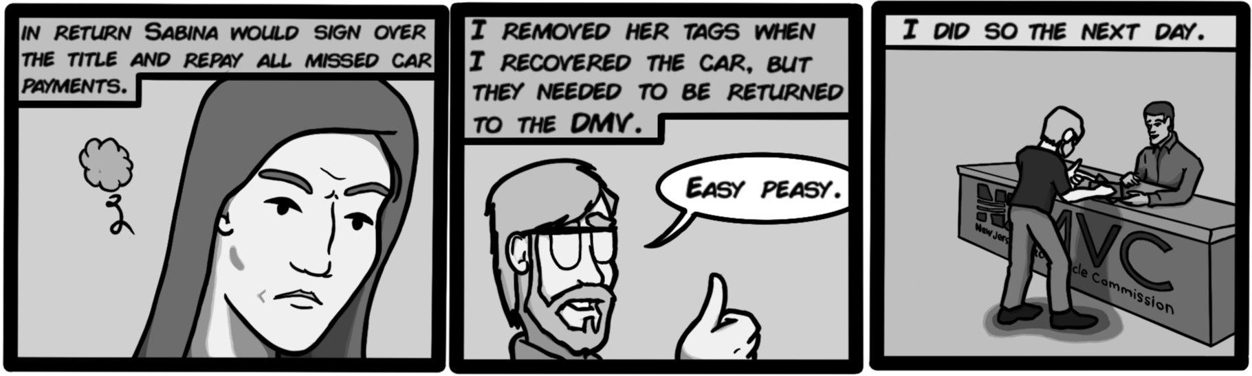 I did so the next day.